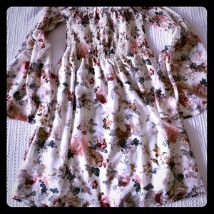 Floral off the shoulder dress